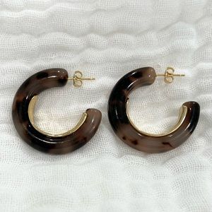 NWOT Gorjana Irina Statement Hoops